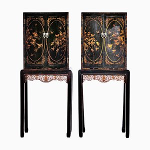 Chinese Cabinets, 19th Century, Set of 2