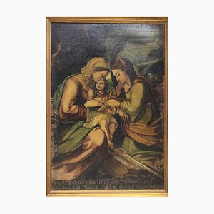 Artista religioso, Scena figurativa, 1650, Dipinto su tela, Incorniciato