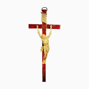 Cruz grande con Cristo en bronce dorado, 1640