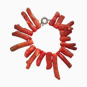 Large Bracelet with Mediterranean Coral Branches, 1950