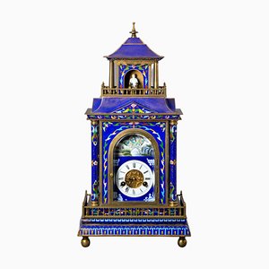 Reloj de mesa francés antiguo, década de 1800