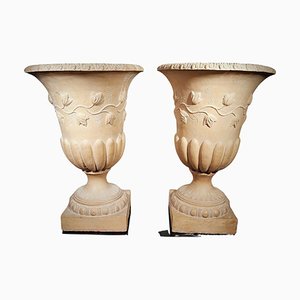 Antique Terracotta Cups, 1846, Set of 2
