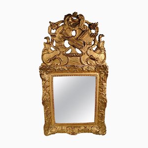 Specchio Luigi XVI in legno dorato, metà XVIII secolo