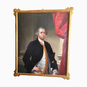 Portrait of a Nobleman, 1750, Canvas Painting, Framed