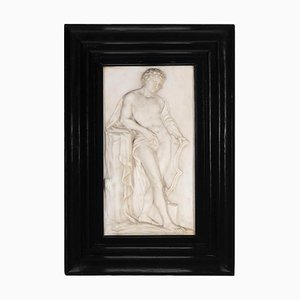 Bas-Relief en Marbre de Carrare Représentant Apollon, Italie, 18ème Siècle