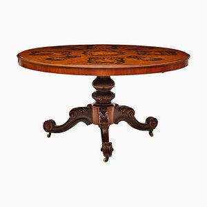 Dutch Table in Rosewood and Ebony, 19th Century