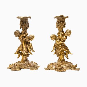 Candleholders, Rome, Italy, 19th Century, Set of 2
