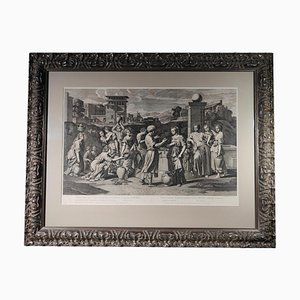 Nicolas Paussin, Figurative Scene, 1677, Engraving, Framed