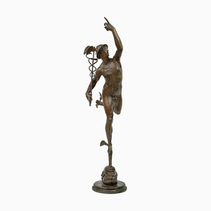 Escultura de mercurio, siglo XX, bronce