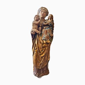 Madonna gotica, 1450, scultura in legno