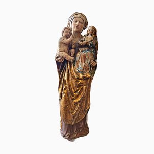 Virgen gótica, 1450, Escultura en madera