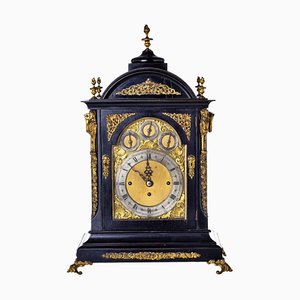 English George III Table Clock from John Creed Jennens & Son, 19th Century