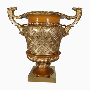 Vase En Bronze Doré, 19ème Siècle