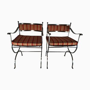 20th Century French Neo-Gothic Style Armchairs, Set of 2