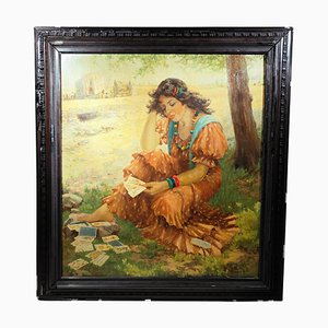 Young Fortune Teller, 1900, Oil on Canvas, Framed