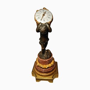 Französische Uhr aus Bronze mit Allegorie der Ernte, 1880er
