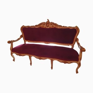 French Louis XVI Style Sofa, Late 19th Century