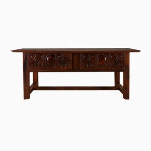 Table Console Antique en Chêne, Espagne, 18ème Siècle