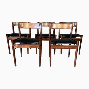 Danish Rosewood Chairs by Grete Jalk, Set of 6