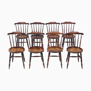 Antique Dining Chairs, 1890s, Set of 8