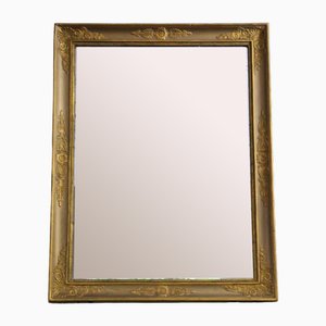 Large Antique Gilt Overmantle Wall Mirror, 1800s