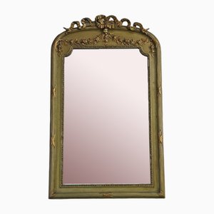 Large Antique Gilt Overmantle Wall Mirror, 1900s