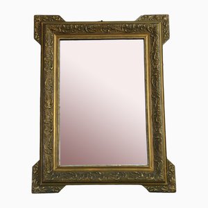 Large Antique Gilt Overmantle Wall Mirror, 1890s