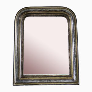 Small Antique Gilt Overmantle Wall Mirror, 1800s