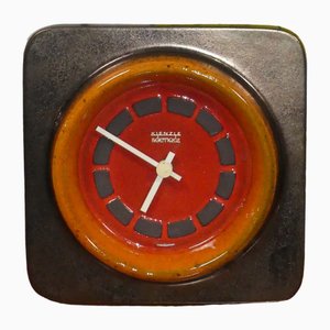 Reloj de pared de cerámica de Kienzle International, años 70