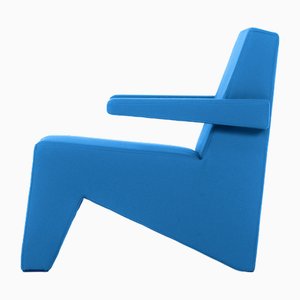 Chaise Cubic Bleu Clair par Moca