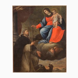 Guzmán, Madonna col Bambino e San Domenico, 1680, Olio su tela