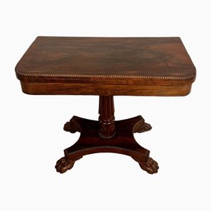 Antique Regency Rosewood Card Table, 1830