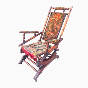 Rocking Chair Style Napoléon III en Bambou