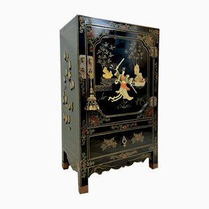 Vintage Chinese Laquer Cabinet, 1980s