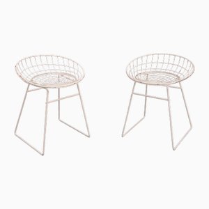 Set of Wire Km05 Stools by Cees Braakman for Pastoe, 1958
