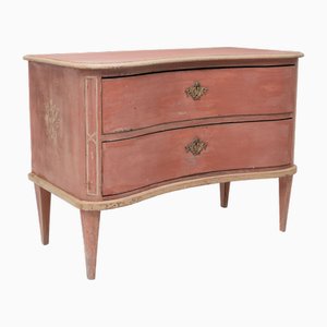 Commode Peinte, Danemark, 19ème Siècle