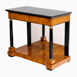 Biedermeier Console Table with Stone Top, 1820s