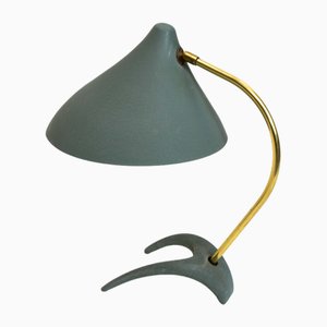 Lampada da tavolo Mid-Century Crows blu-grigia di Karl-Heinz Kinsky per Cosack, anni '50