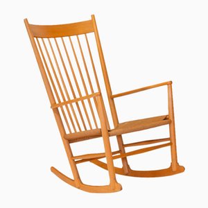 Rocking Chair Modèle J16 en Hêtre par Hans J. Wegner pour FDB, Danemark, 1966