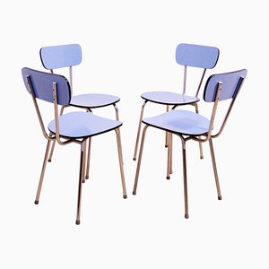 Chaises de Café Mid-Century en Formica Coloré, Tchécoslovaquie, 1960s, Set de 4