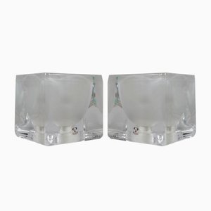 Lampes de Bureau Ice Cube de Peill & Putzler, Allemagne, 1970s, Set de 2