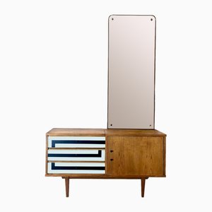 Dressing Table with Op Art Motif, Poland, 1960s