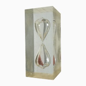 Hourglass in Acrylic Glass & Resin, 1960s