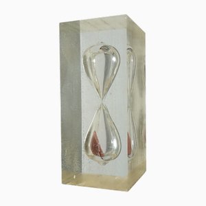 Sanduhr aus Acrylglas & Harz, 1960er