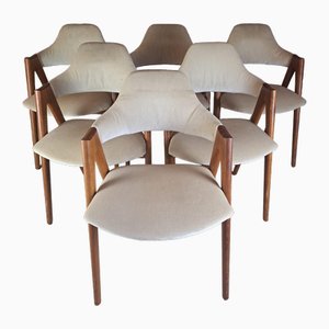 Compass Chairs by Kai Kristiansen for Sva Mobler, Demark, 1960s, Set of 6