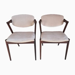 Chairs Model 42 by Kai Kristiansen, 1960s, Set of 2