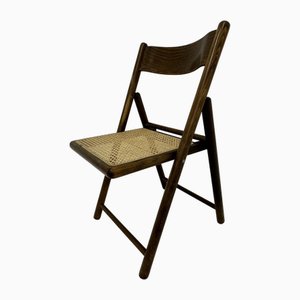 Vintage Folding Chair in Webbing and Wood from Habitat, 1980s
