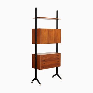 Vintage Bookcase in Mahogany, Italy, 1960s