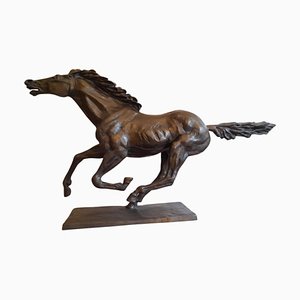 20th Century Bronze Horse Sculpture attributed to Messina, 1950s