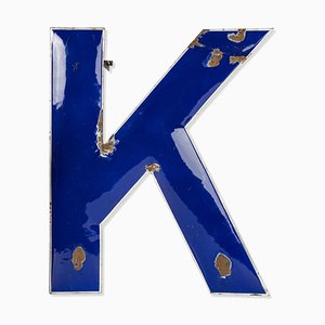 Enameled Letter K, 1970s